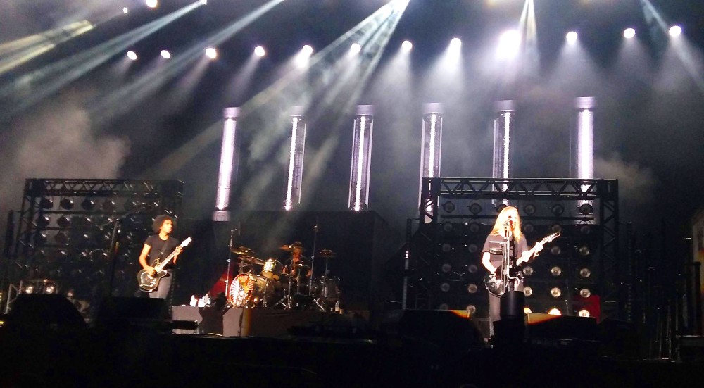 Alice in Chains durante apresentação no Solid Rock em São Paulo, no Allianz Park | Crédito: Larissa Honorato